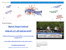 Tablet Screenshot of byrondaysfestival.com